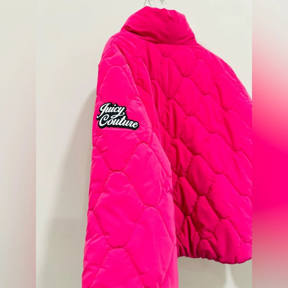 Juicy Couture‎ Girls Coat Winter Quilted Jacket Pink Size L(14)